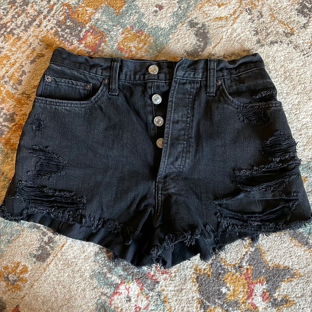 Abercrombie black shorts